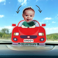 Personalisierter Wackelkopf Acryl Ständer Individuelle Kinderfotos Sicheres Auto Dekoration Warmes Geschenk für Daddy