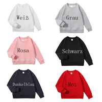 Personalisiertes Sweatshirt für Kinder mit gesticktem Namen und Namen der Familie Warme Geschenke für Kinder