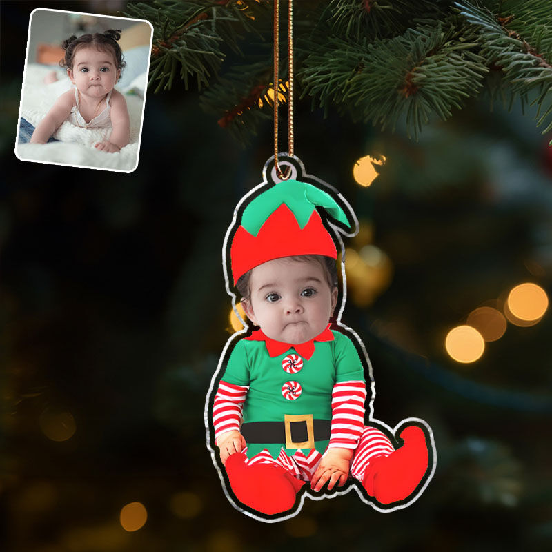 Personalisierte Weihnachtsdekorationen Benutzerdefinierte Fotos Lustige Geschenke für Kinder