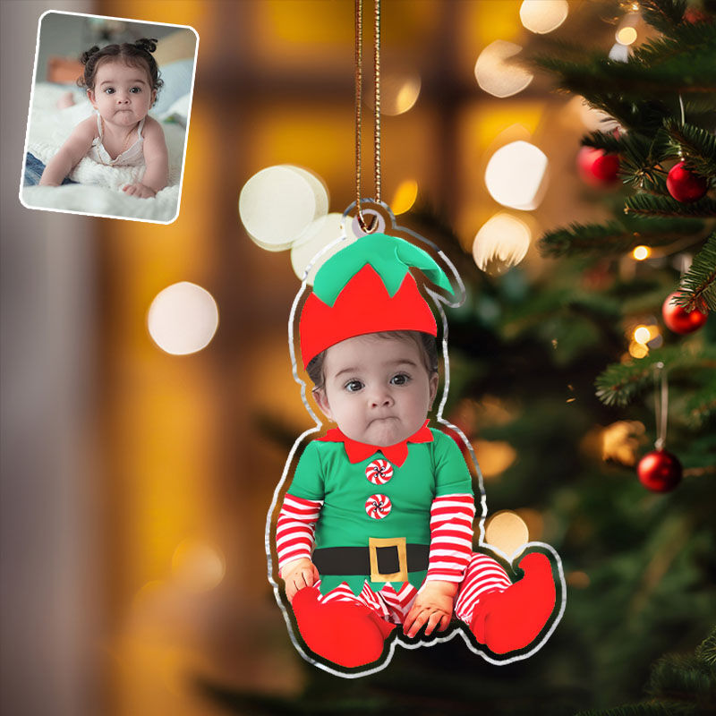 Personalisierte Weihnachtsdekorationen Benutzerdefinierte Fotos Lustige Geschenke für Kinder