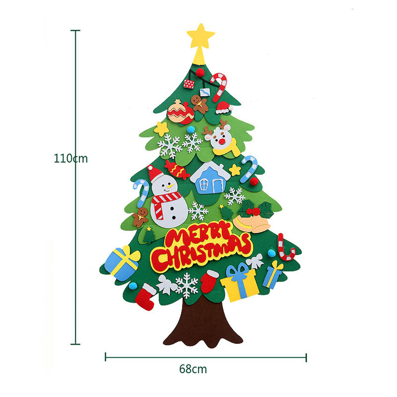 Handgemachtes Filzanhänger Drei-Dimensionaler Weihnachtsbaum Weihnachts-Heimdekoration