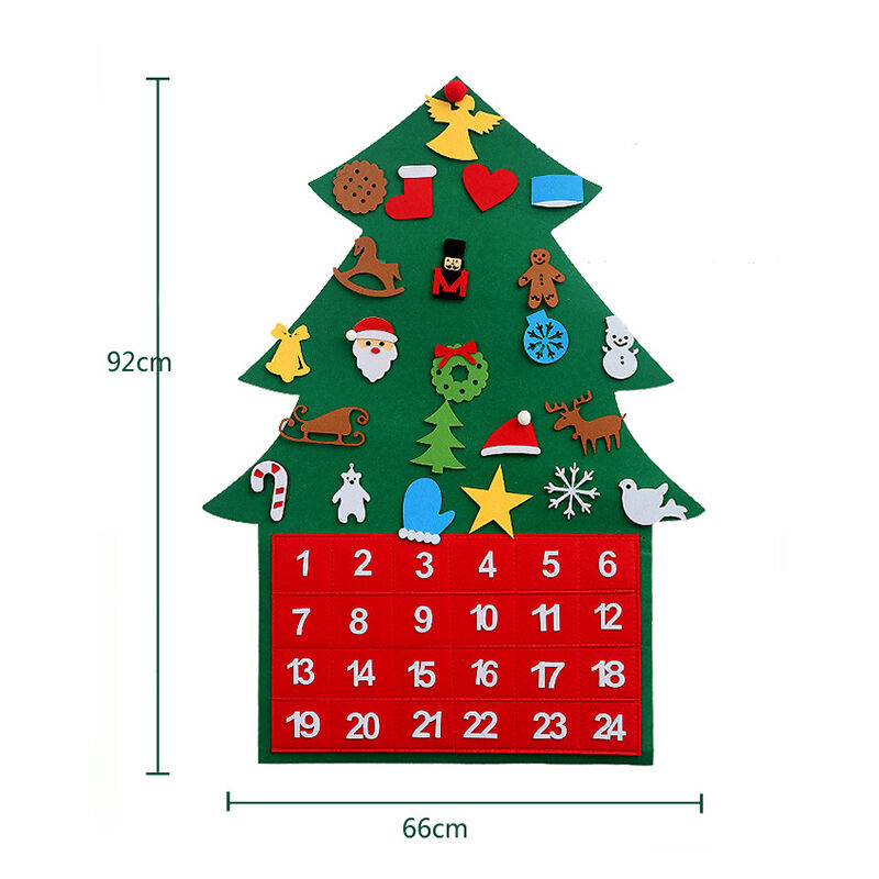 Handgemachtes Filzanhänger Drei-Dimensionaler Weihnachtsbaum Weihnachts-Heimdekoration