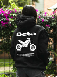 Personalisiertes Motorrad-Foto-T-Shirt & Hoodie – Individuelles Design mit Name & Bike, Schwarz-Weiß-Druck für Biker