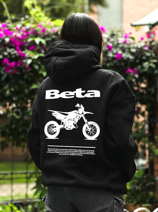Personalisiertes Motorrad-Foto-T-Shirt & Hoodie – Individuelles Design mit Name & Bike, Schwarz-Weiß-Druck für Biker