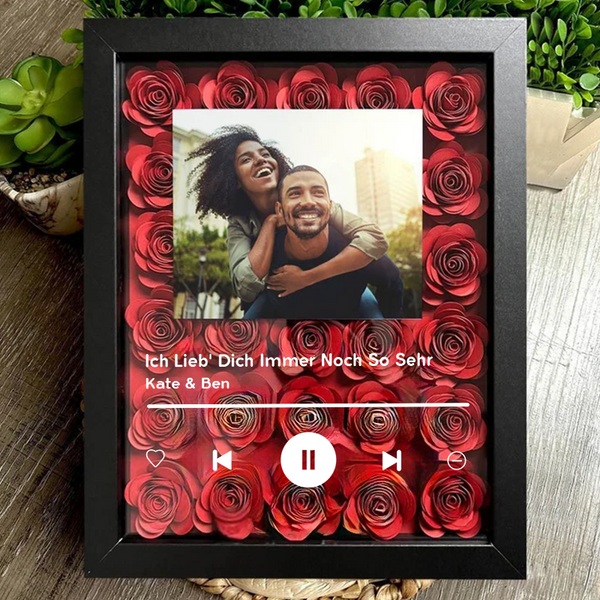 Gepersonaliseerde muziekalbumhoes, rozenliedframe 