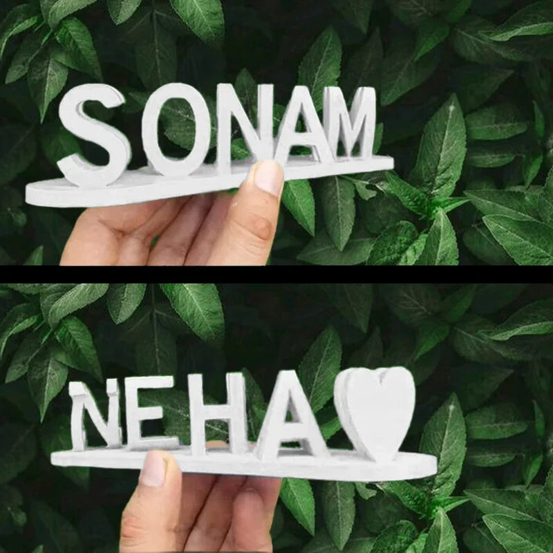 Double Name Illusion Love imprimé en 3D pour de jolis cadeaux