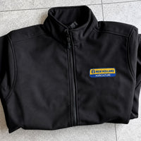 Bestickte Softshell-Jacke mit individuellem Traktorenmotiv - personalisiertes Traktoren-Design & individueller Text