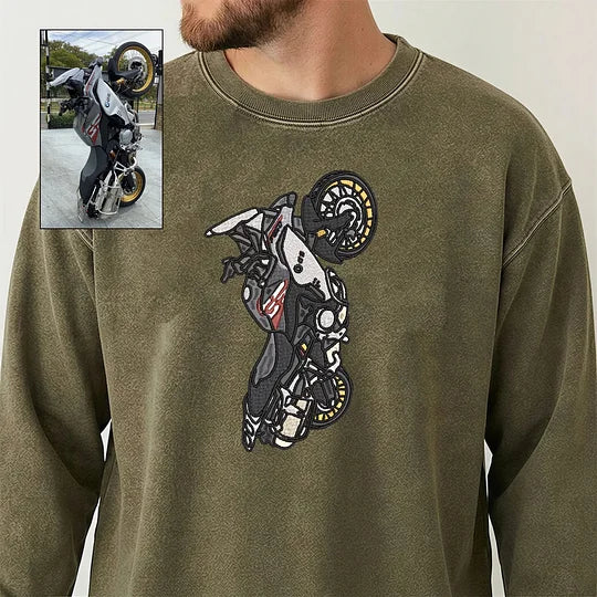 Maßgefertigte, mit Autos bestickte Rundhalspullover & Hoodies – Das perfekte Geschenk für Autoliebhaber, Väter und Ehemänner