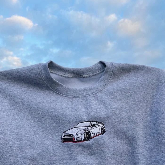 Individuell Bestickter Auto-Hoodie Geschenk für Autoliebhaber