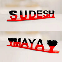 Double Name Illusion Love imprimé en 3D pour de jolis cadeaux