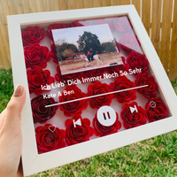 Couverture d'album de musique personnalisée, cadre de chanson rose 
