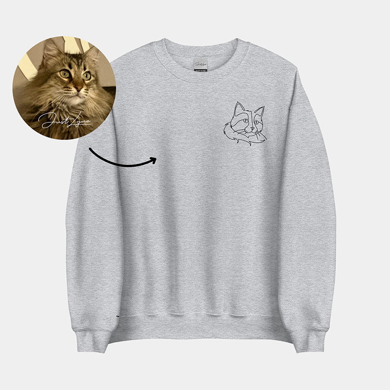 Weihnachtsgeschenke für Paare Geschenke für Haustierliebhaber, individuell besticktes Sweatshirt und Kapuzenpullover