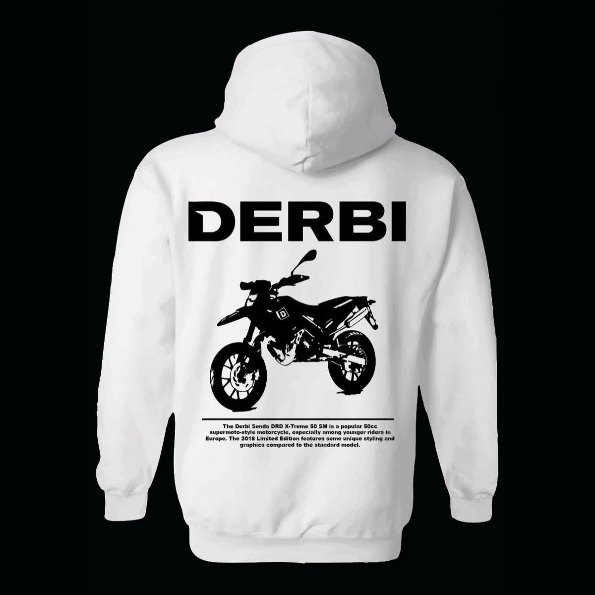 Personalisiertes Motorrad-Foto-T-Shirt & Hoodie – Individuelles Design mit Name & Bike, Schwarz-Weiß-Druck für Biker