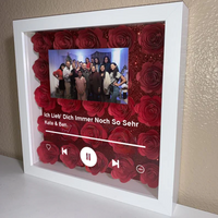 Couverture d'album de musique personnalisée, cadre de chanson rose 