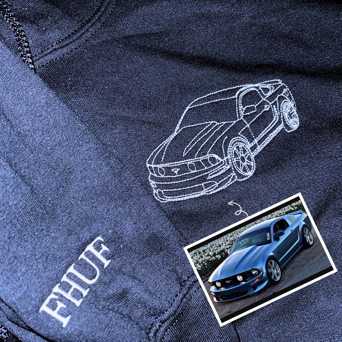 Individuell besticktes Trucker-Hoodie nach Ihrem Foto – Personalisierte Auto-Hoodies, personalisiertes Geschenk für LKW-Liebhaber