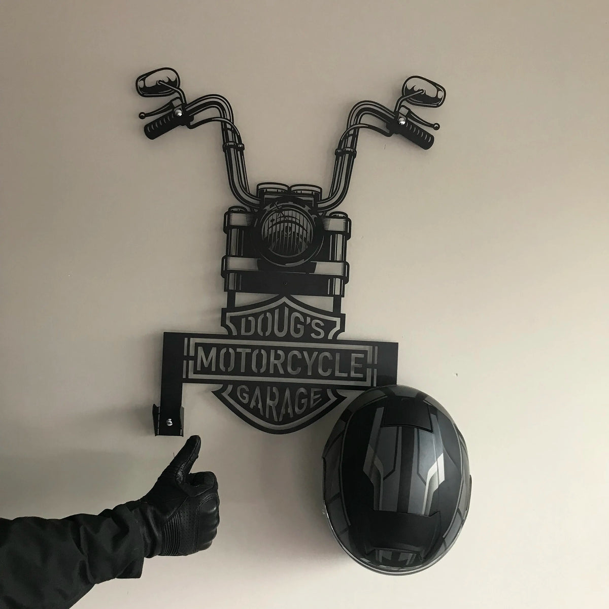 Individueller Motorradhelmhalter, tolles Geschenk für Biker