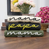 Besticktes Mama-Sweatshirt: Personalisierte Kindernamen & Datum – Geschenk für frischgebackene Mütter