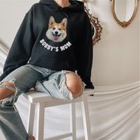 Personalisiertes Hunde-Foto-Sweatshirt mit Namen, Hunde-Mama-Katzen-Mama-Hoodie, Geschenk für beste Freunde, tägliches Sweatshirt, lässiges Sweatshirt