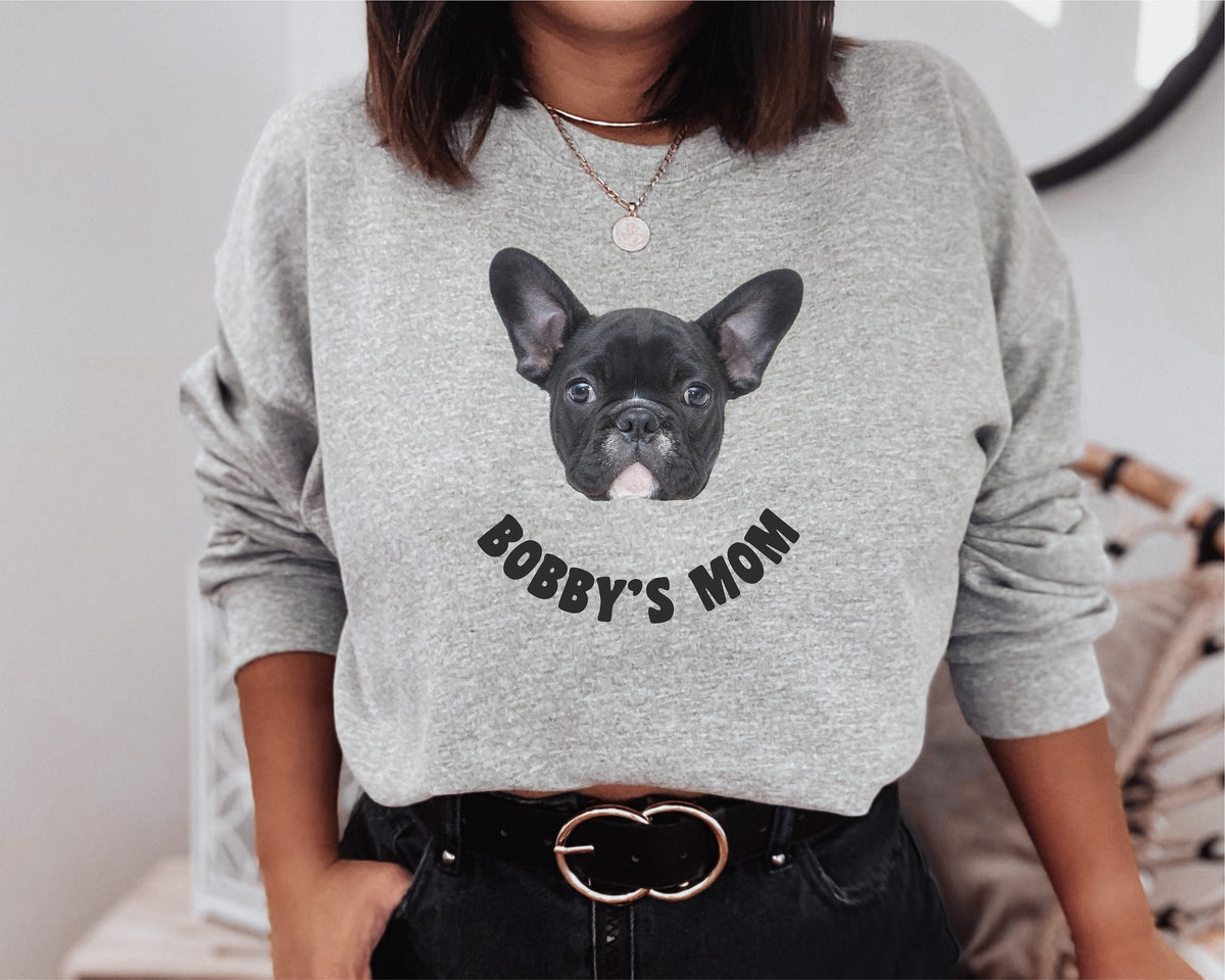 Personalisiertes Hunde-Foto-Sweatshirt mit Namen, Hunde-Mama-Katzen-Mama-Hoodie, Geschenk für beste Freunde, tägliches Sweatshirt, lässiges Sweatshirt