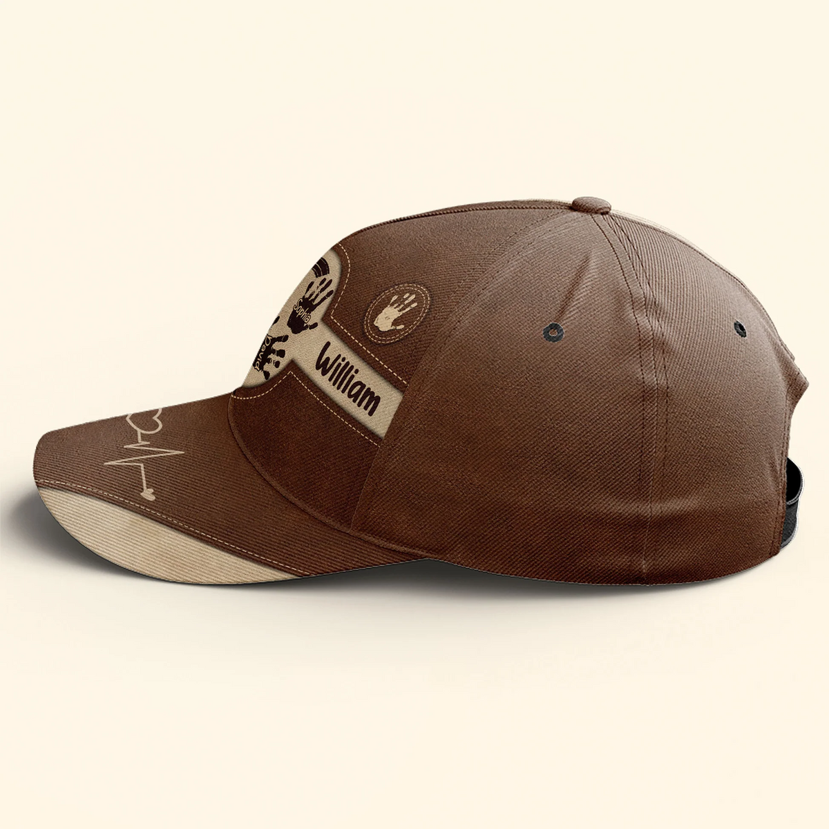 Opa Papa Kinder Handabdrücke - Personalisierte Classic Cap