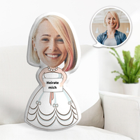 Benutzerdefiniertes Mini Kissen-Wurfkissen mit individuellem Text Personalisiertem Foto Mini Kissen