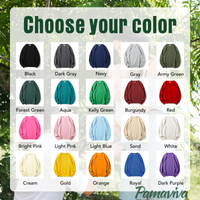 Individuell gestaltetes, zweifarbiges, schimmerndes, besticktes Mama-Sweatshirt, das mit dem Namen Ihres Kindes bestickt werden kann