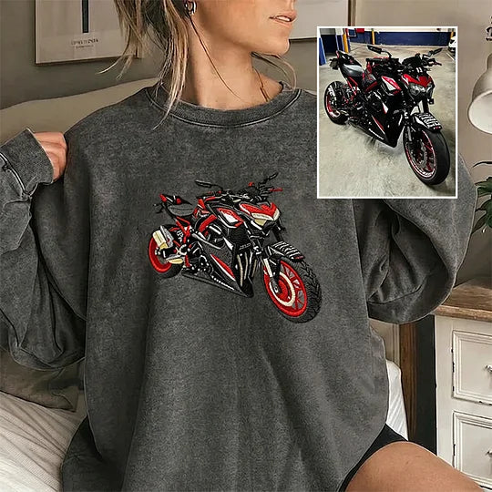 Maßgefertigte, mit Autos bestickte Rundhalspullover & Hoodies – Das perfekte Geschenk für Autoliebhaber, Väter und Ehemänner
