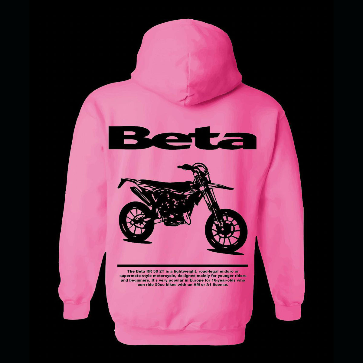 Personalisiertes Motorrad-Foto-T-Shirt & Hoodie – Individuelles Design mit Name & Bike, Schwarz-Weiß-Druck für Biker