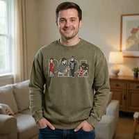Individuell besticktes Foto T-Shirt, Sweatshirt, Hoodie, personalisiertes Familienporträt – Geschenk zum Vatertag oder Muttertag für Mama und Papa