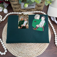 Individuell besticktes T-Shirt, Sweatshirt mit Mama-Porträt