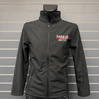 Bestickte Softshell-Jacke mit individuellem Traktorenmotiv - personalisiertes Traktoren-Design & individueller Text