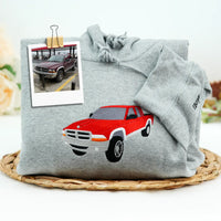 Individuell bestickter Auto-Hoodie, das perfekte Geschenk für Autoliebhaber. Personalisiertes besticktes Sweatshirt, Papa-Geschenk