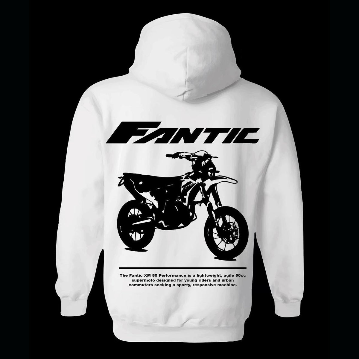 Personalisiertes Motorrad-Foto-T-Shirt & Hoodie – Individuelles Design mit Name & Bike, Schwarz-Weiß-Druck für Biker