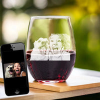 Geätztes Haustierbild-Rocks-Glas, personalisiertes Whiskyglas zum Vatertag, individuelles Glasgeschirr, einzigartiges Geschenk für Papa