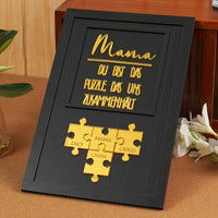 Personalisierte Muttertag Puzzle Zeichen | Mama Du bist das Puzzle, das uns zusammenhält | Muttertag Geschenk
