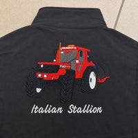 Bestickte Softshell-Weste mit individuellem Traktorenmotiv - Geschenk für Landwirte & Traktorenliebhaber