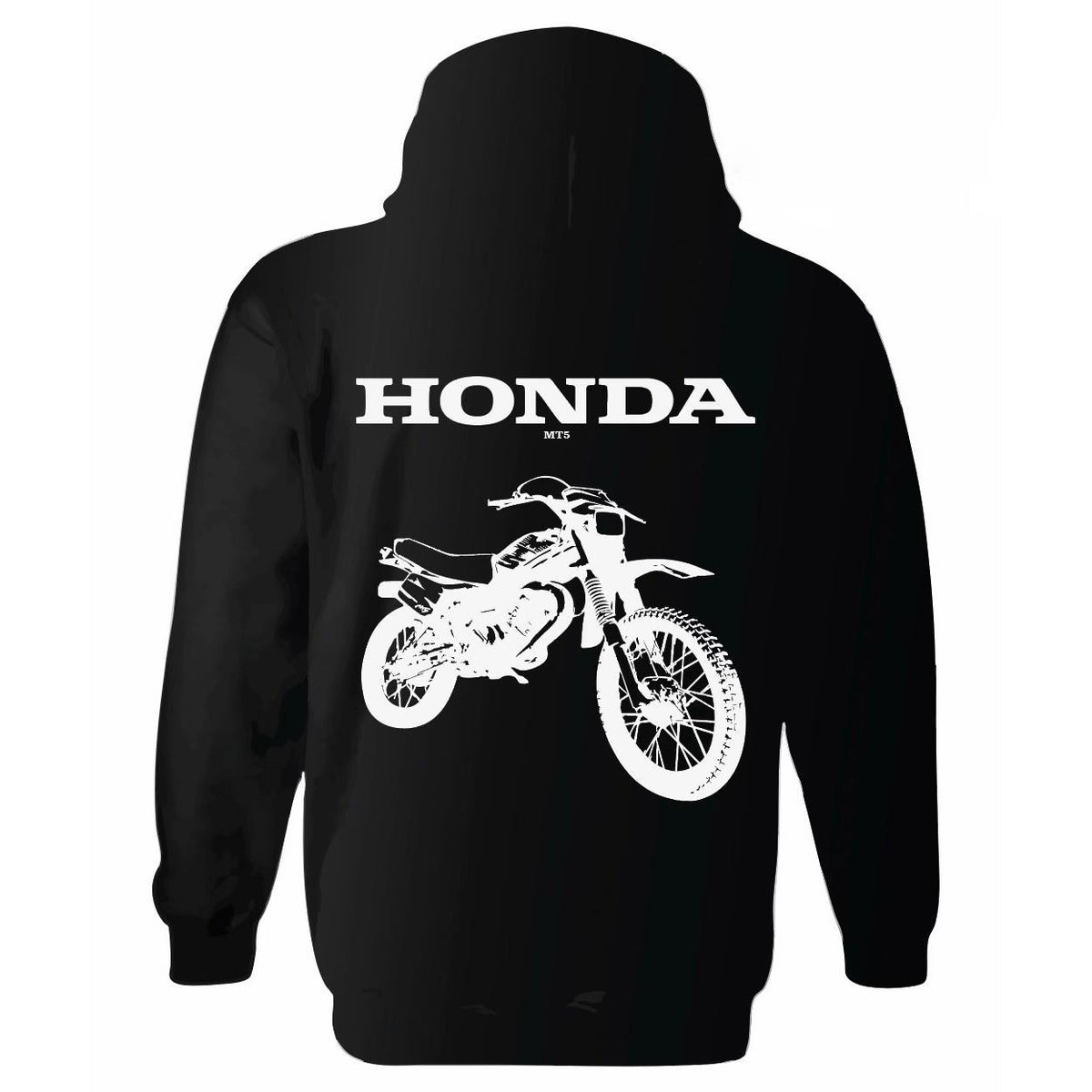 Personalisiertes Motorrad-Foto-T-Shirt & Hoodie – Individuelles Design mit Name & Bike, Schwarz-Weiß-Druck für Biker