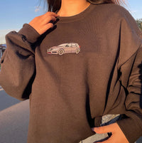 Individuell Bestickter Auto-Hoodie Geschenk für Autoliebhaber