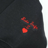 Individuell bestickter Motorrad-Hoodie, personalisiertes Biker-Geschenk für ihn, individuelle Motorrad-Umrisszeichnung nach Foto