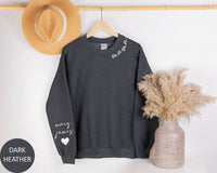 Plus Velvet Style – Mama-Sweatshirt/Hoodie mit individuellem Kragen