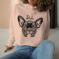 Personalisiertes Haustier-Crop-Top-Hoodie-Sweatshirt, individuelles Hunde-Sweatshirt, Haustierportrait-Hoodie, Geschenk für Hundemama, Hundepullover, personalisierter Hundepullover