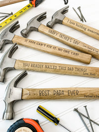 Maßband-Hammer-Set, personalisierte Geschenke zum Vatertag, Jahrestagsgeschenk
