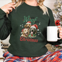 Vintage-Design Golden Retriever mit Weihnachtsmütze Weihnachts-Sweatshirt, Retriever-Mutter-Geschenk für Hundemama