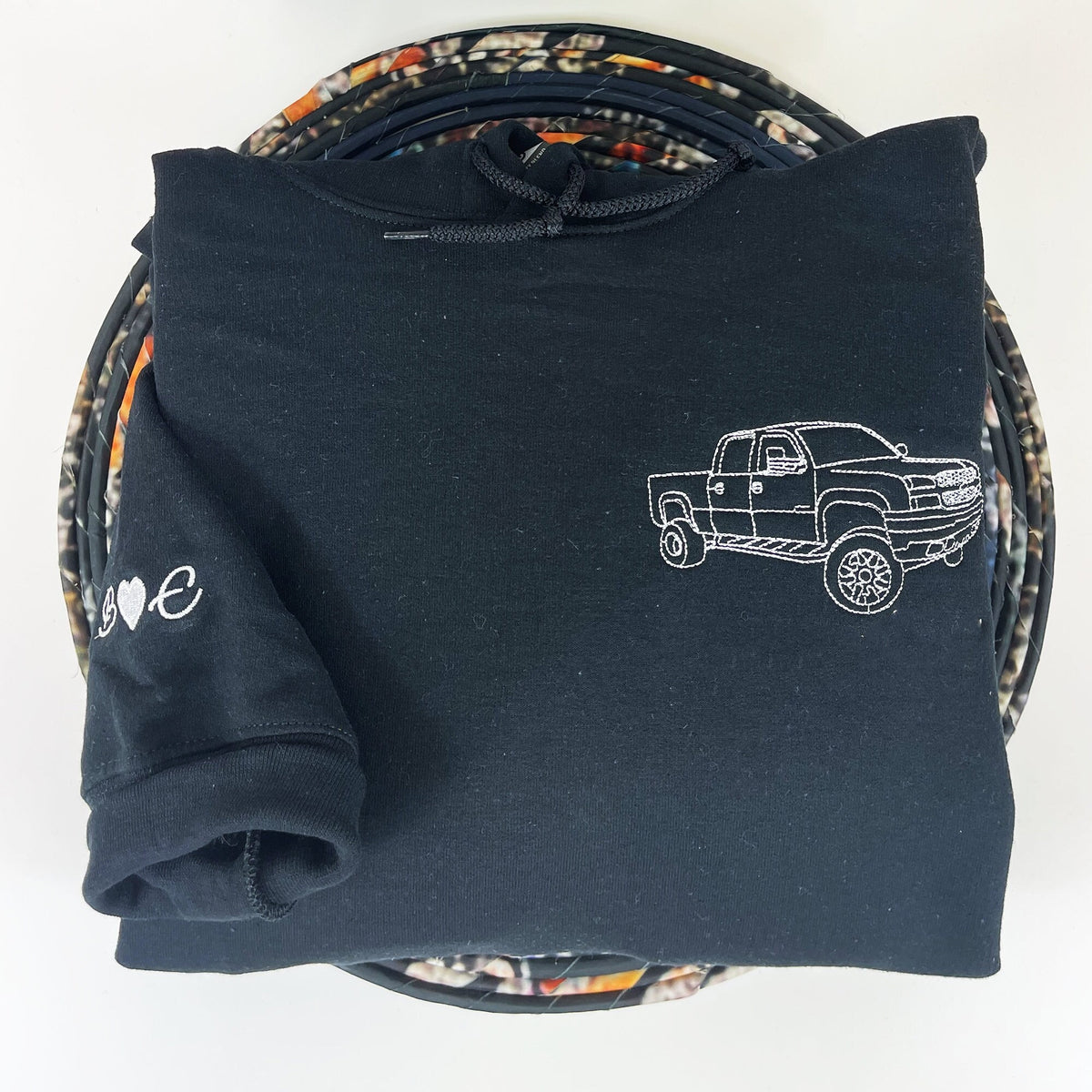 Benutzerdefiniertes Auto mit Foto, besticktes Sweatshirt, personalisiertes besticktes Auto mit Foto, Kapuzenpullover, besticktes Auto