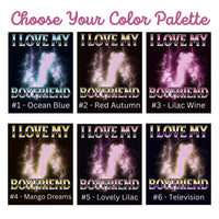 I LOVE MY BOYFRIEND Personalisiertes Fotoshirt, 90er Jahre Vintage Bootleg