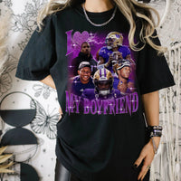 Benutzerdefiniertes Bootleg-Rap-T-Shirt, I Love My Boyfriend-Foto-Shirt, 90er-Jahre-Grafik-T-Shirt, I Heart My Boyfriend-Shirt, Freundin-Shirt, Paar-Shirt