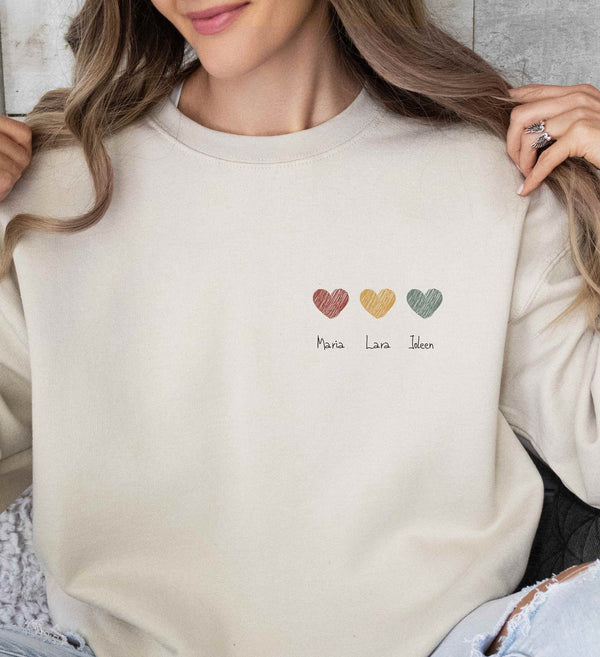 Personalisiertes Best Friends Sweatshirt, Bester Freund Sweatshirt, Bestie Shirt, BFF Sweatshirt, Beste Freundin Geschenk, Personalisiertes Besties Sweatshirt