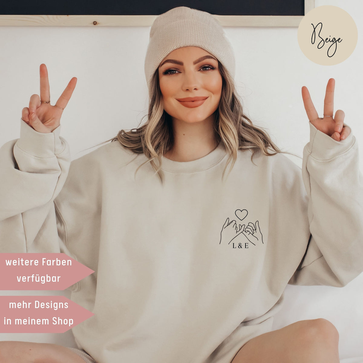 Besties Pullover personalisiertes Geschenk für Freundin Pullover für Schwester Geschenk Frauen Bestie Pullover Geburtstagsgeschenk beste Freundin