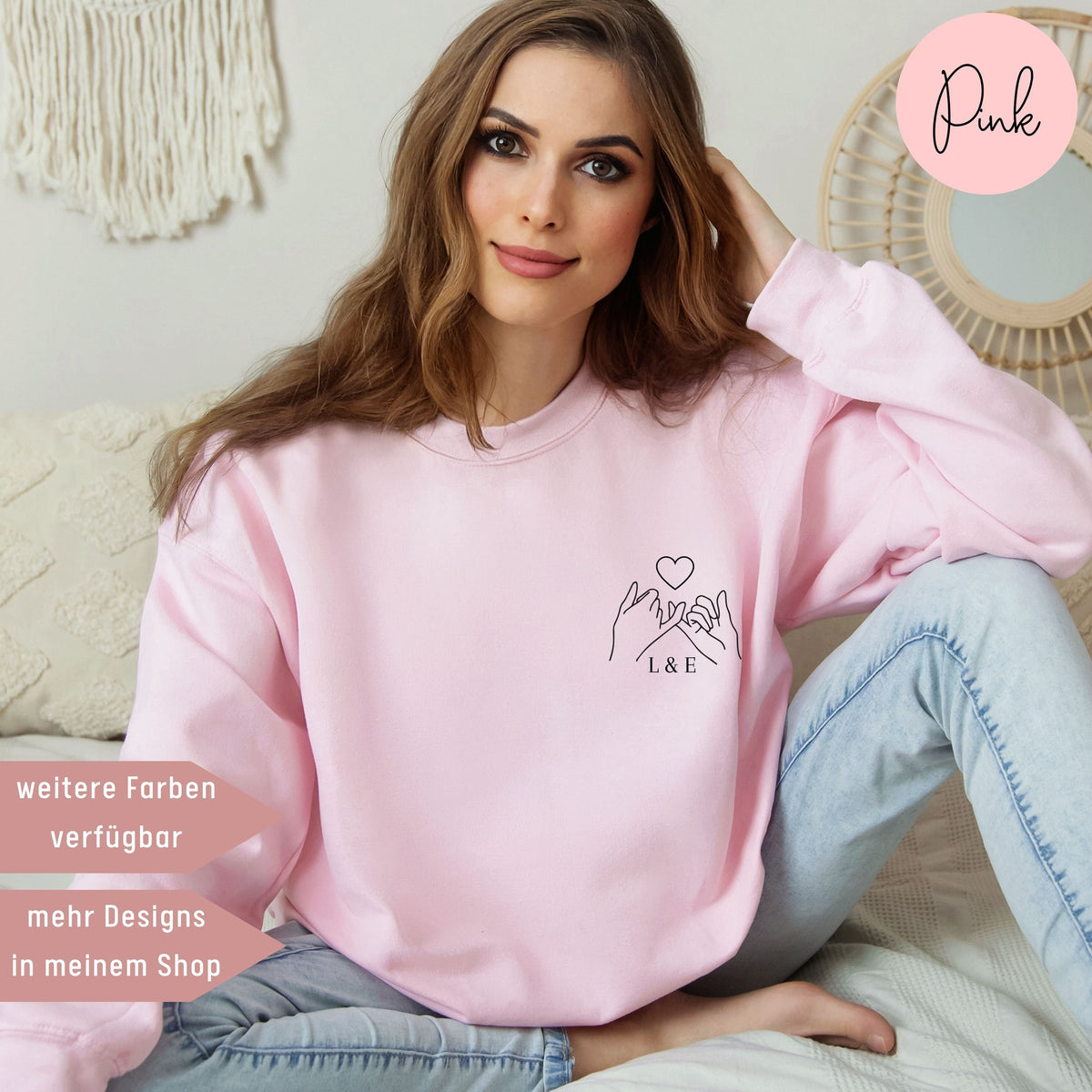 Besties Pullover personalisiertes Geschenk für Freundin Pullover für Schwester Geschenk Frauen Bestie Pullover Geburtstagsgeschenk beste Freundin