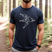 Gepersonaliseerd T-shirt 'Hold Your Hand' met individuele naam voor de beste vader 